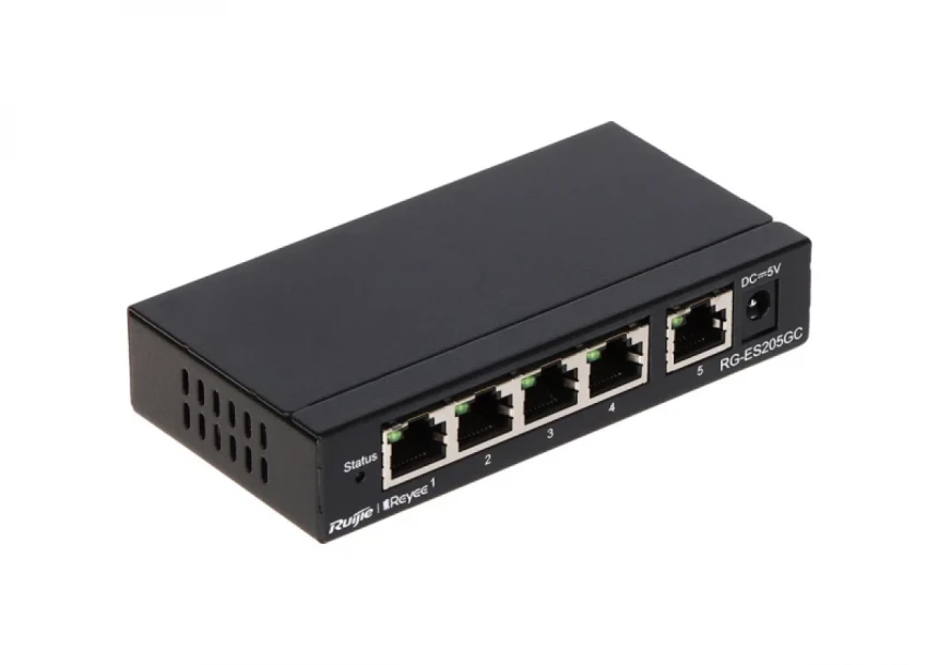 10/100/1000 5-port Reyee RG-ES205GC L2 upravljiv Cloud svič
