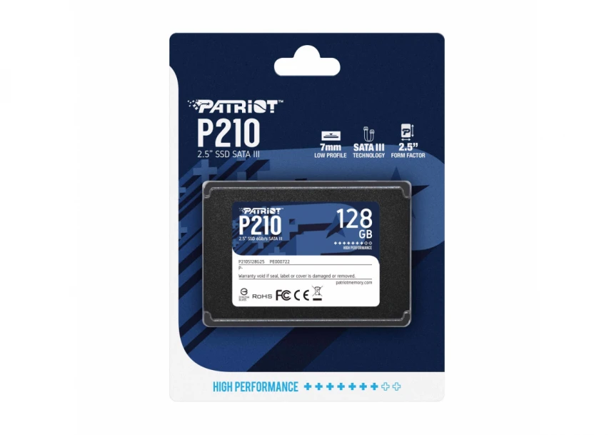 128GB Patriot SSD P210 450MBs/430MBs 2,5" P210S128G25