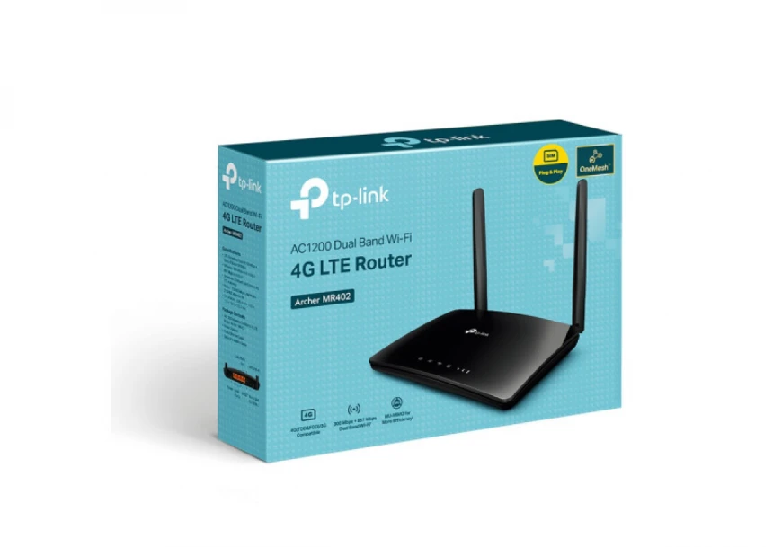 4G Router TP-LINK Archer MR402 AC1200/4GLAN/SIM slot