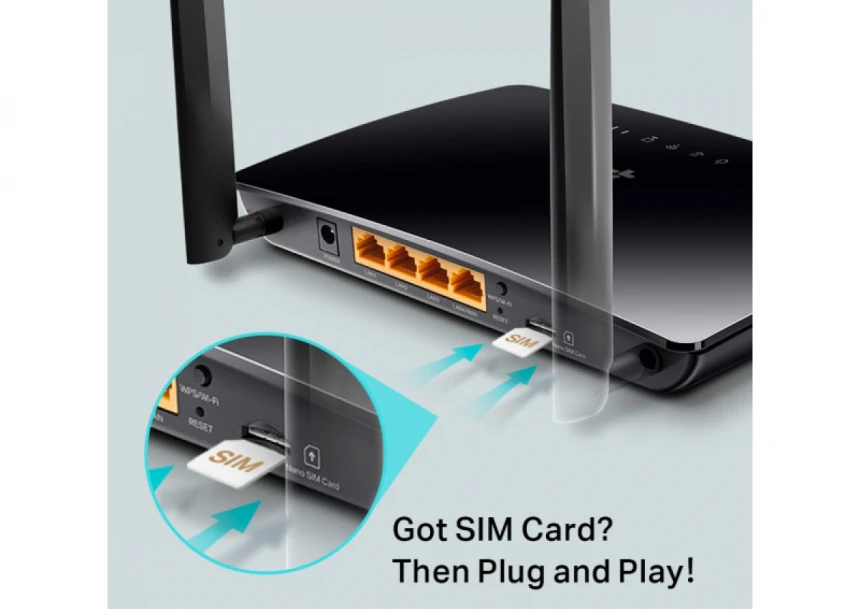 4G Router TP-LINK Archer MR402 AC1200/4GLAN/SIM slot