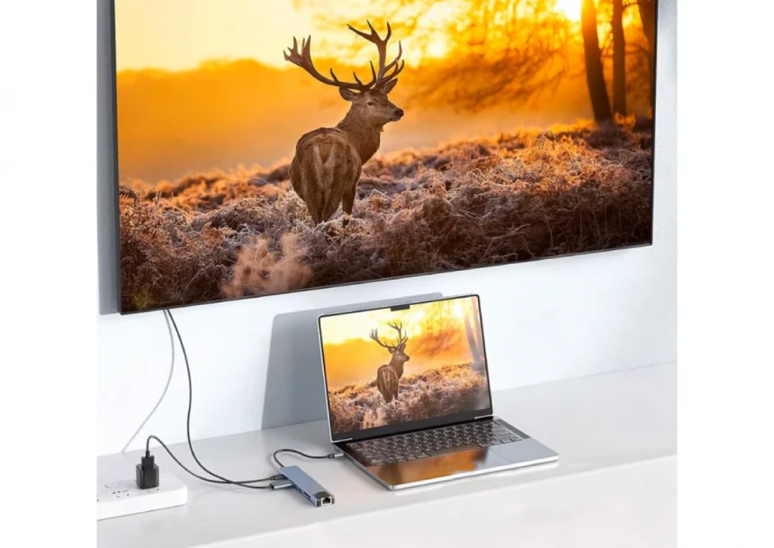 8u1 USB HUB sa HDMI, LAN, USBA, PD, TF/SD HUB-USBC1/8