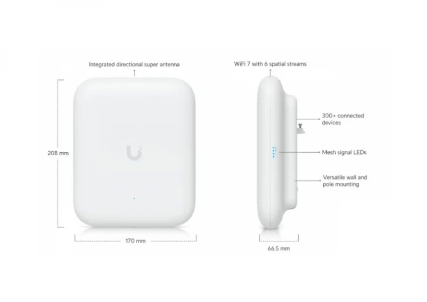 Access Point Ubiquiti U7-PRO-OUTDOOR WiFi7 Outdoor/2.5G/PoE+