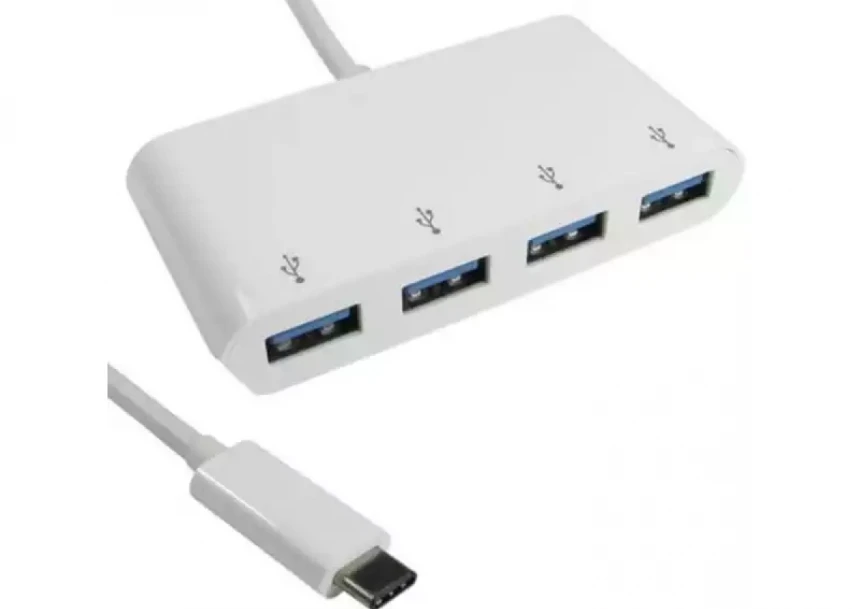 Adapter-konverter USB Tip C 3.1 na 4xUSB...