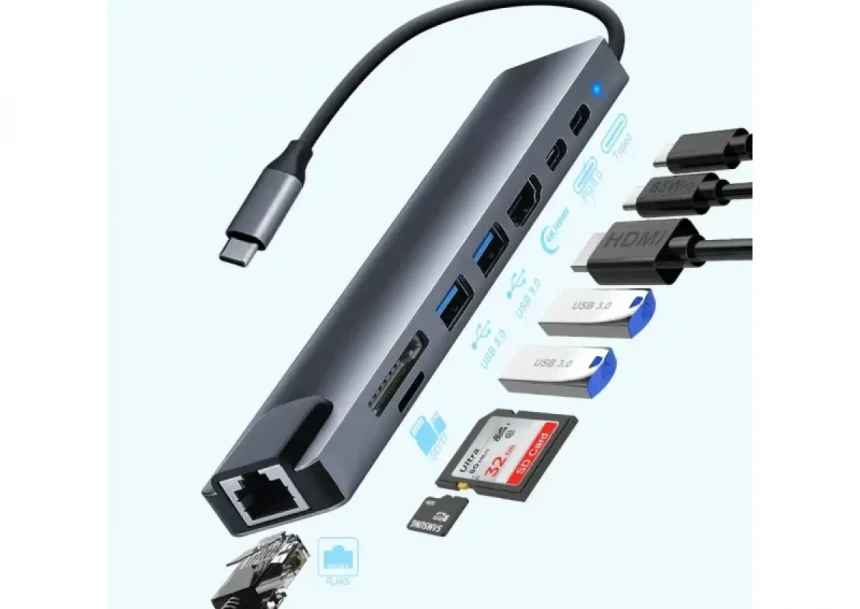 Adapter-konverter USB Tip C Zeus 11/1 1x...