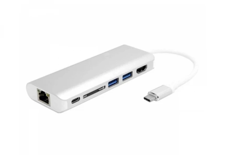 Adapter konvertor TIP C na 2xUSB 3.0+TIP...