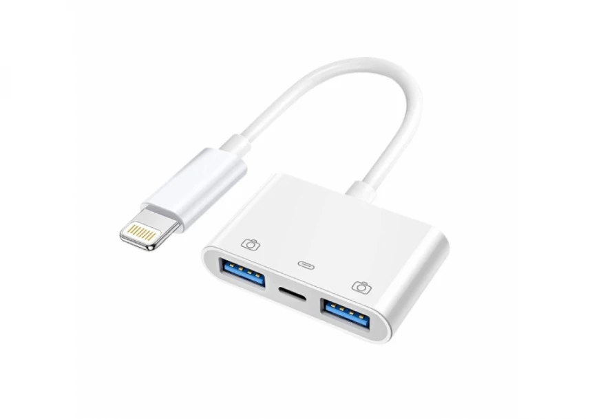 Adapter Lightning na USB + Lightning E11...