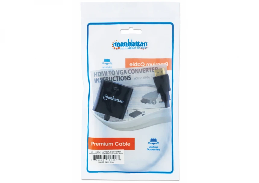 Adapter Manhattan 151467 HDMI/M - VGA/F