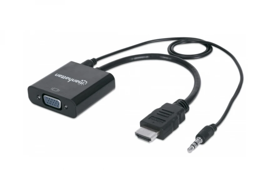 Adapter Manhattan 151559 HDMI/M - VGA/F ...
