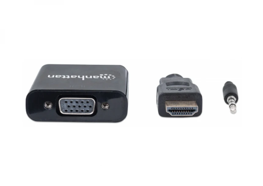 Adapter Manhattan 151559 HDMI/M - VGA/F + Audio