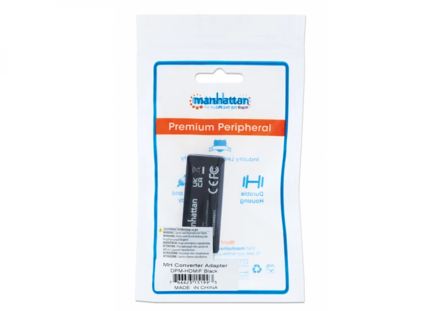 Adapter Manhattan 151993 DisplayPort/M - HDMI/F dongle 1080p Crni