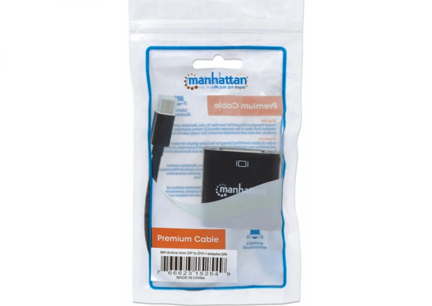 Adapter Manhattan 152549 Mini DisplayPort/M - DVI-D 24+5/F 4K