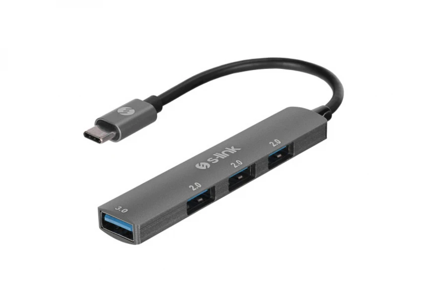 Adapter S-link SW-U324 USB 3.0 na USB-C 3 port USB 2.0