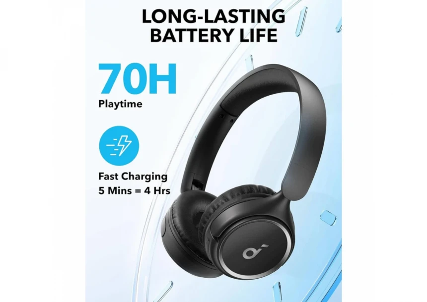 Anker Soundcore slušalice H30i + kabl type-A na type-C + AUX kabl crna