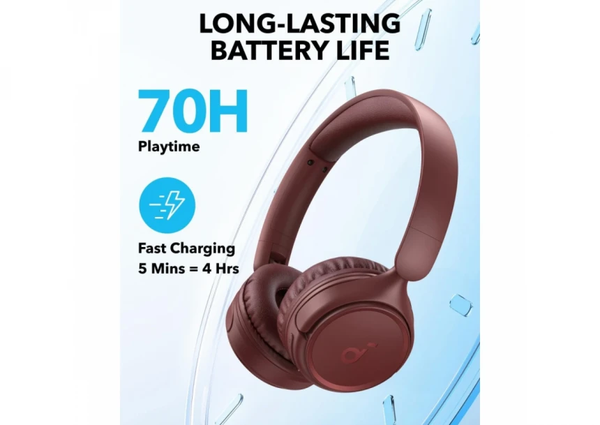 Anker Soundcore slušalice H30i + kabl type-A na type-C + AUX kabl crvena