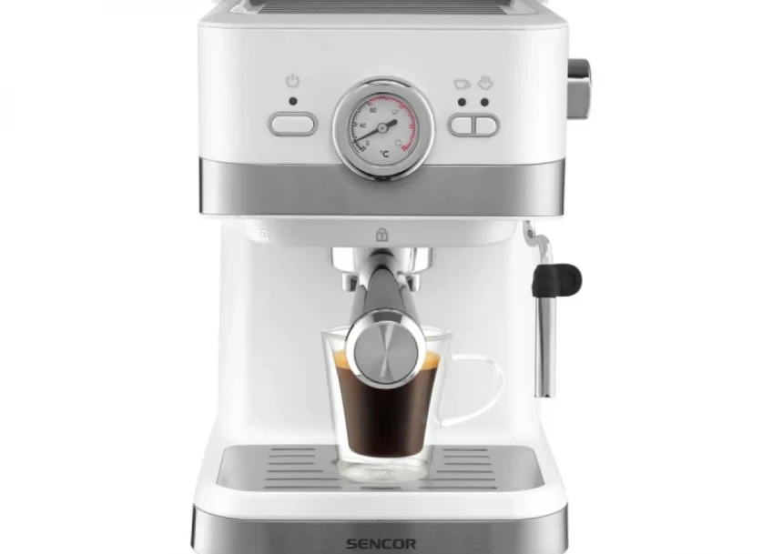 Aparat za espresso Sencor SES 1720WH/mlevena/1.5L/1050W/bela