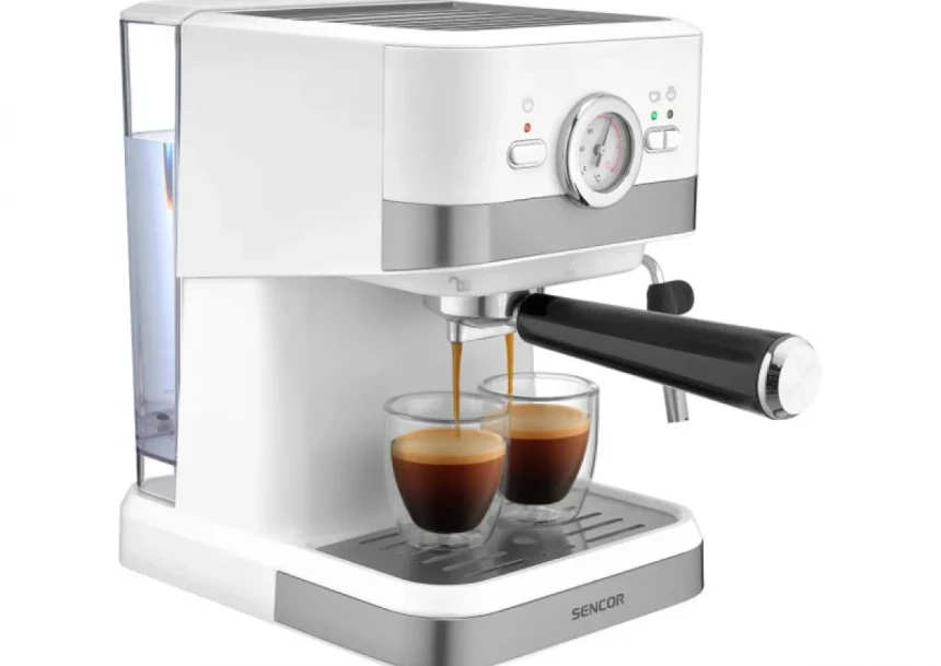 Aparat za espresso Sencor SES 1720WH/mlevena/1.5L/1050W/bela