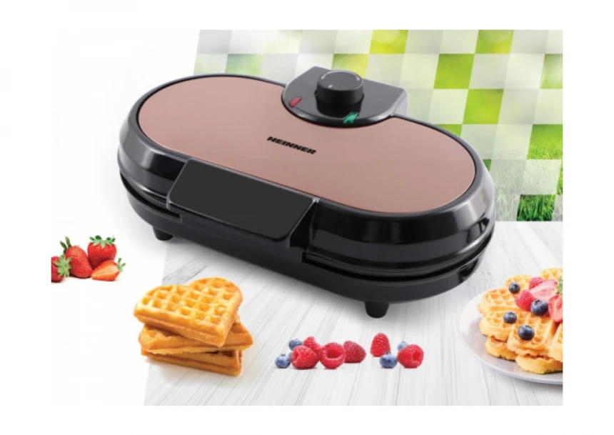 Aparat za galete HEINNER HWF-1000CR 1000W/dupli/crni
