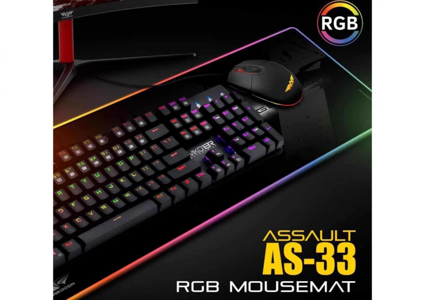 ARMAGGEDDON 27 AS-33R RGB XL Assault Gaming Mouse Mat