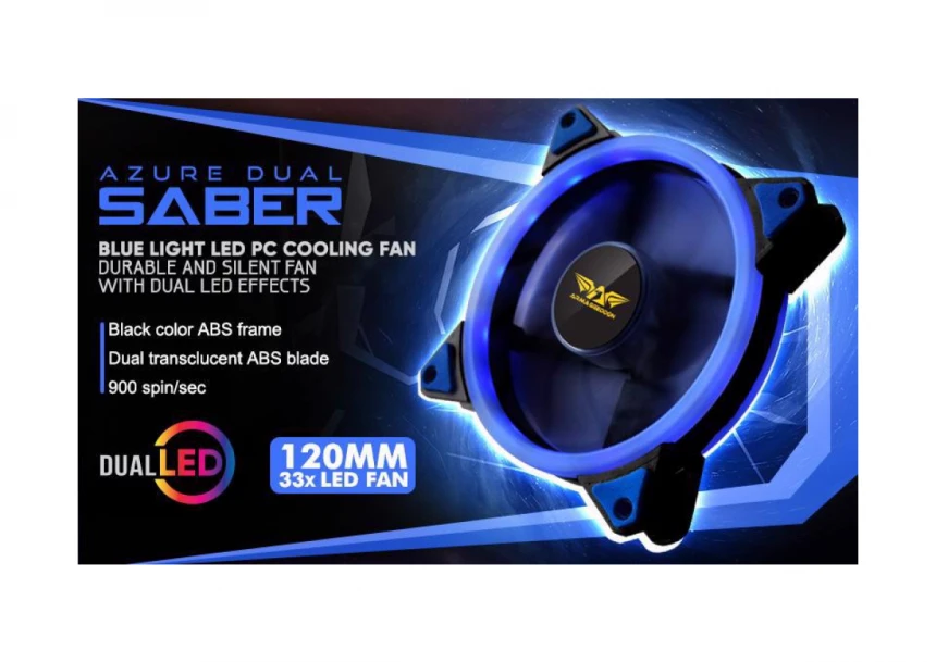 ARMAGGEDDON Azure Dual Saber Blue LED