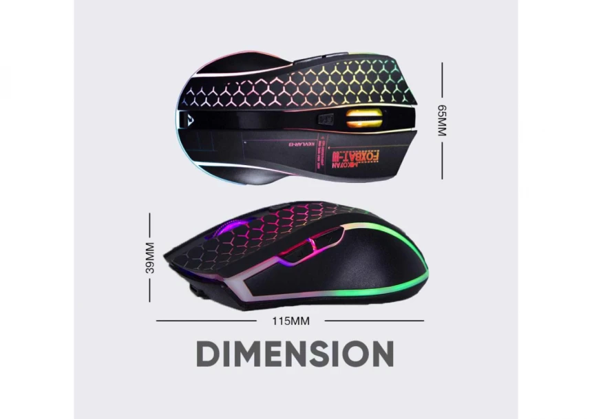 ARMAGGEDDON Mikoyan Foxbat 3 Wireless Optical Gaming Mouse Kevlar-13