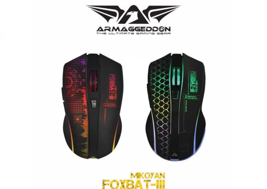 ARMAGGEDDON Mikoyan Foxbat 3 Wireless Optical Gaming Mouse Kevlar-13