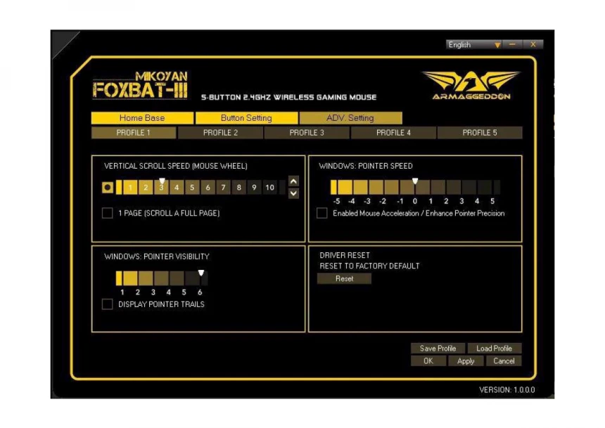 ARMAGGEDDON Mikoyan Foxbat 3 Wireless Optical Gaming Mouse Kevlar-13