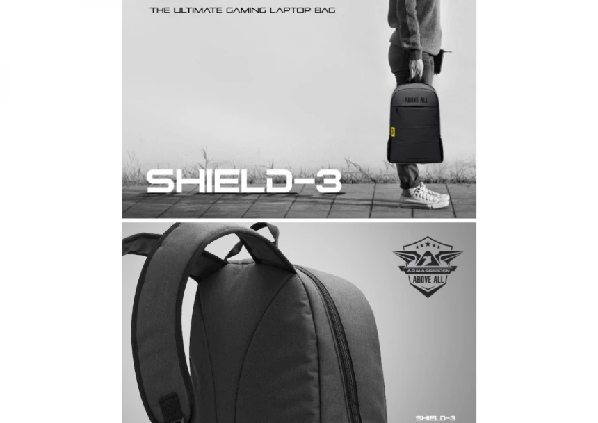 ARMAGGEDDON Shield 3 ranac 15.6" crna boja