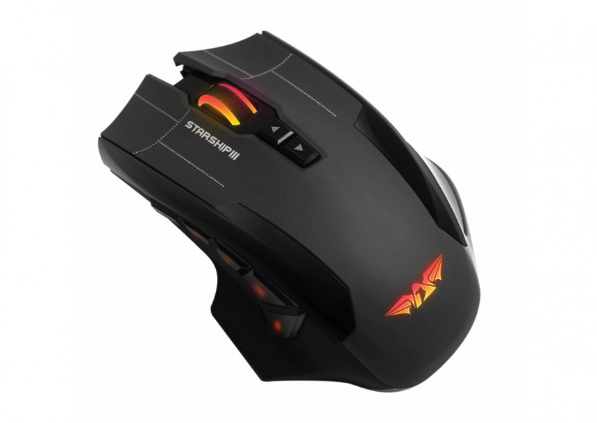 ARMAGGEDDON Starship III RGB NRO-5 Laser USB Gaming Mouse
