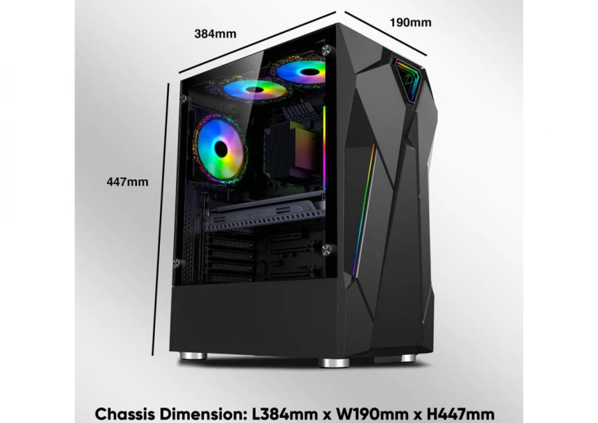 Armaggeddon TRON HOLO 5 ATX Black