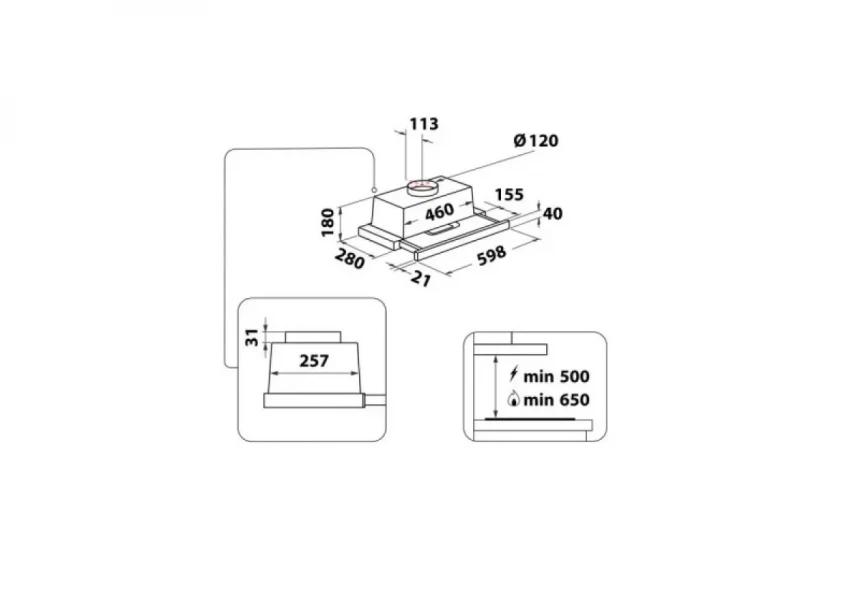 Aspirator WHIRLPOOL AKR 749/1 IX