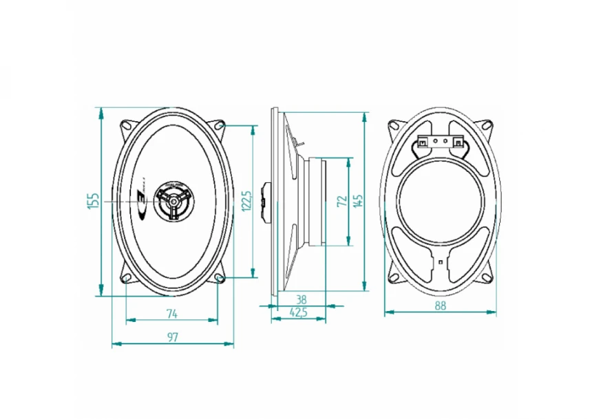 Auto zvučnici 4x6" 2x20W SXE-4625S