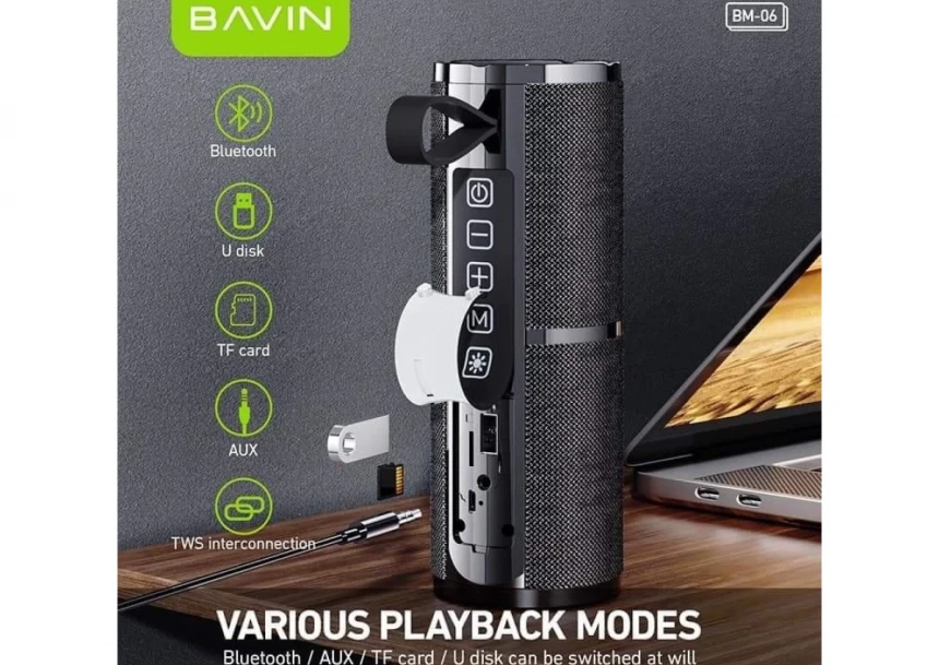 Bavin bluetooth zvučnik 8W crvena