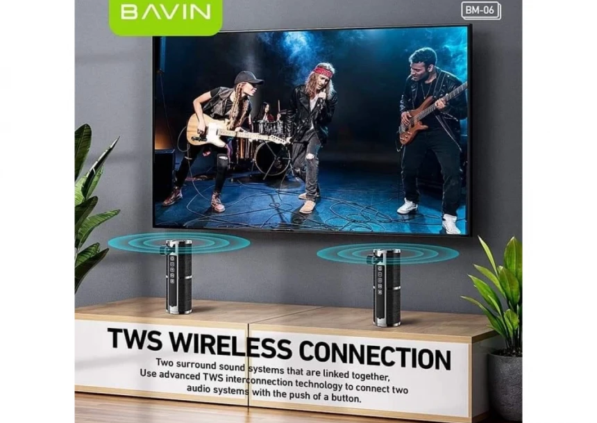 Bavin bluetooth zvučnik 8W crvena