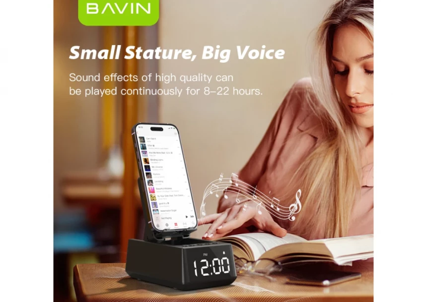 Bavin bluetooth zvučnik/stalak crna