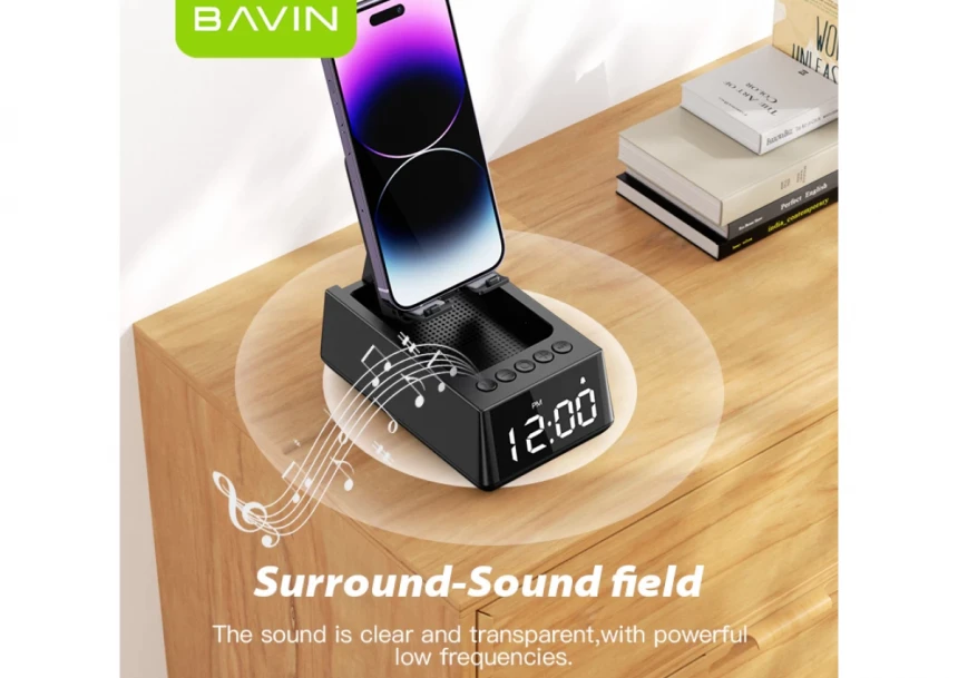 Bavin bluetooth zvučnik/stalak crna