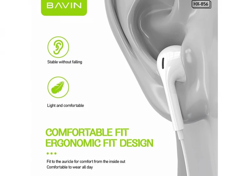 Bavin slušalice lightning bela