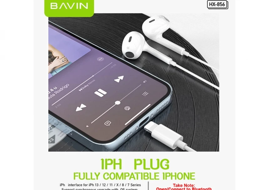 Bavin slušalice lightning bela