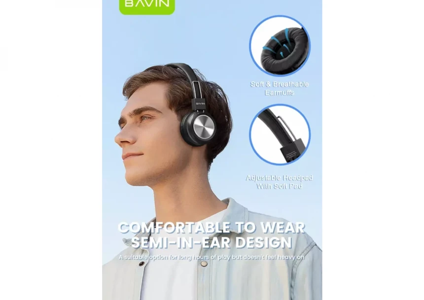 Bavin Wireless slušalice crna