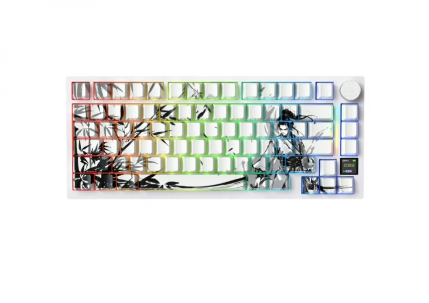 Bežična gaming tastatur Attack Shark X820Ultra Mehanička/TriMode/TFT Screen/Gaskett/Dark Warrior