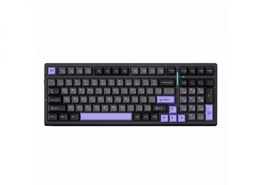 Bežična gaming tastatura MCHOSE G98 Pro Mehanička black purple