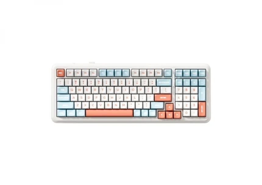 Bežična gaming tastatura MCHOSE K99 V2 Mehanička horizon orange