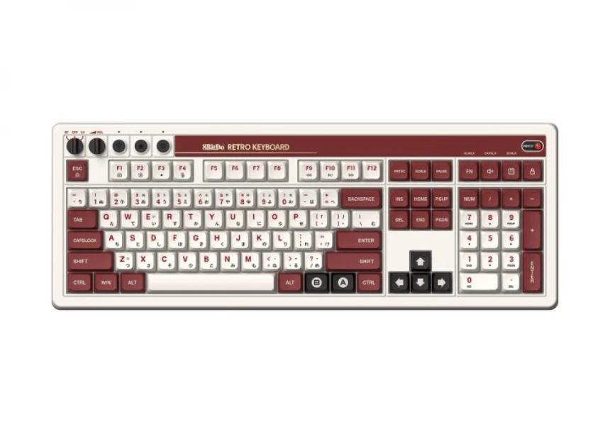Bežična tastatura 8BitDo Retro 108/mehanička/Fami Edition + Dual Super Buttons