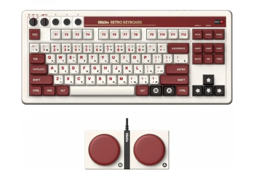 Bežična tastatura 8BitDo Retro 87/mehani...