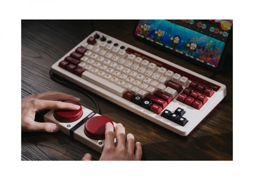 Bežična tastatura 8BitDo Retro 87/mehanička/Fami Edition + Dual Super Buttons