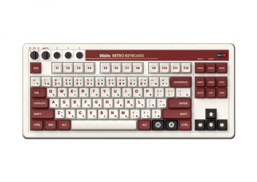 Bežična tastatura 8BitDo Retro 87/mehanička/Fami Edition + Dual Super Buttons