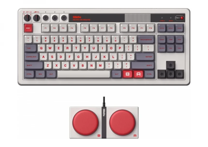 Bežična tastatura 8BitDo Retro 87/mehani...