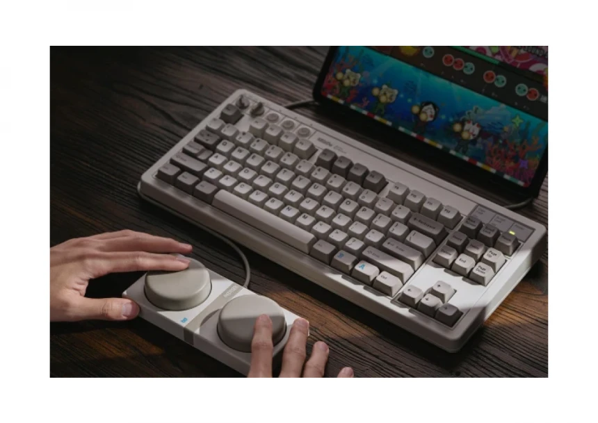 Bežična tastatura 8BitDo Retro 87/mehanička/white + Dual Super Buttons