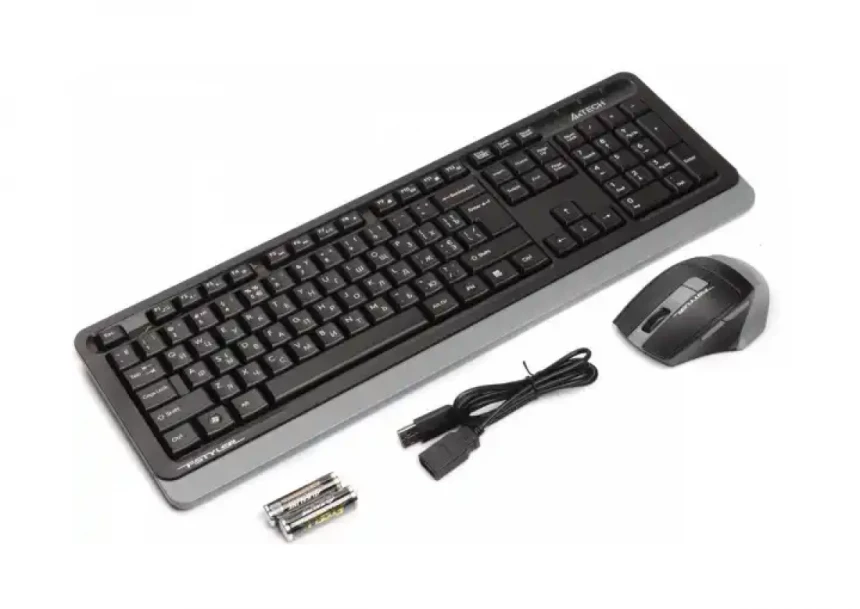 Bezična tastatura + miš A4-FG1035 A4Tech Fstyler YU Sivi