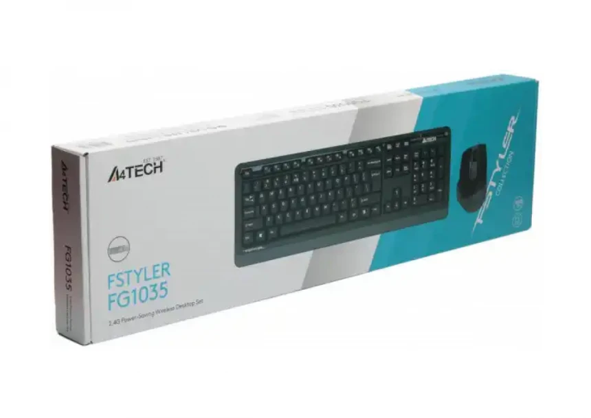 Bezična tastatura + miš A4-FG1035 A4Tech Fstyler YU Sivi