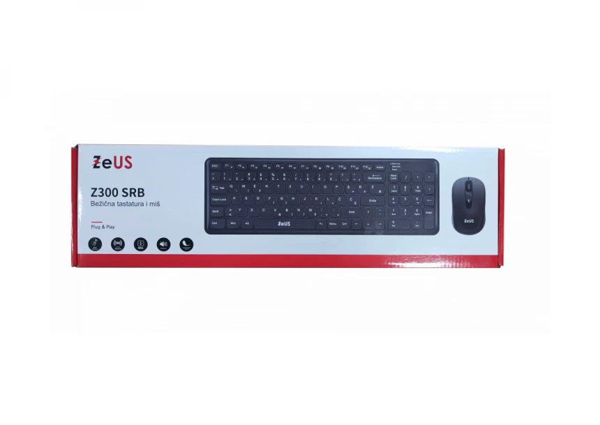 Bežična tastatura + miš Zeus Z300 Srb